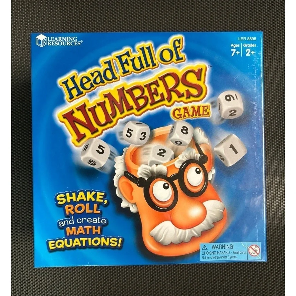 Head Full of Numbers Math Game Teacher Homeschool Learning‎ Resources
